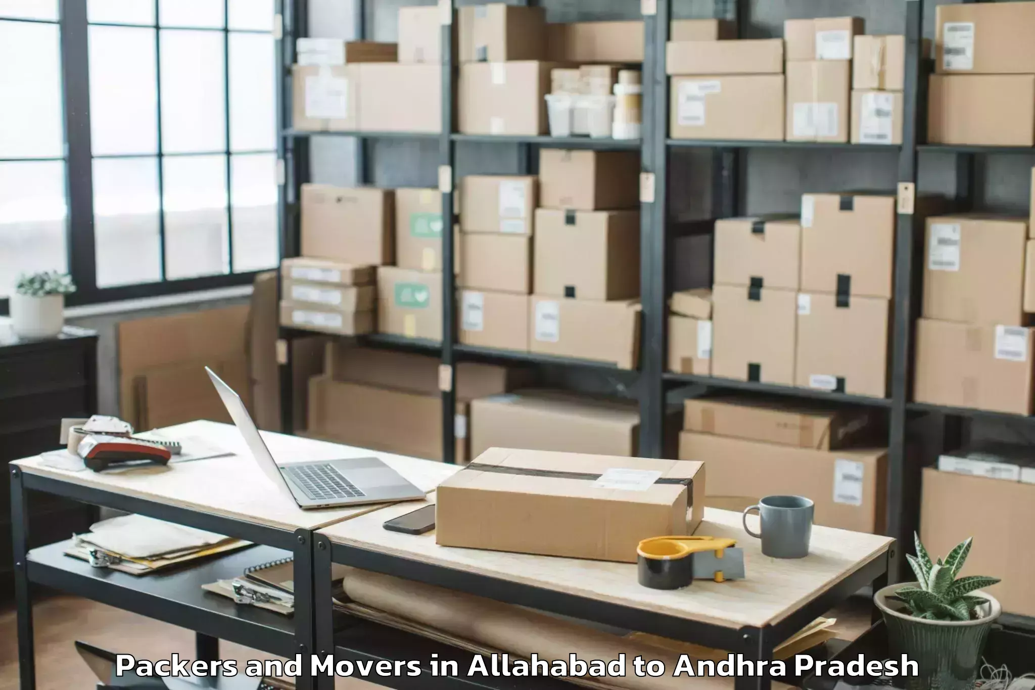 Quality Allahabad to Tadikalapudi Packers And Movers